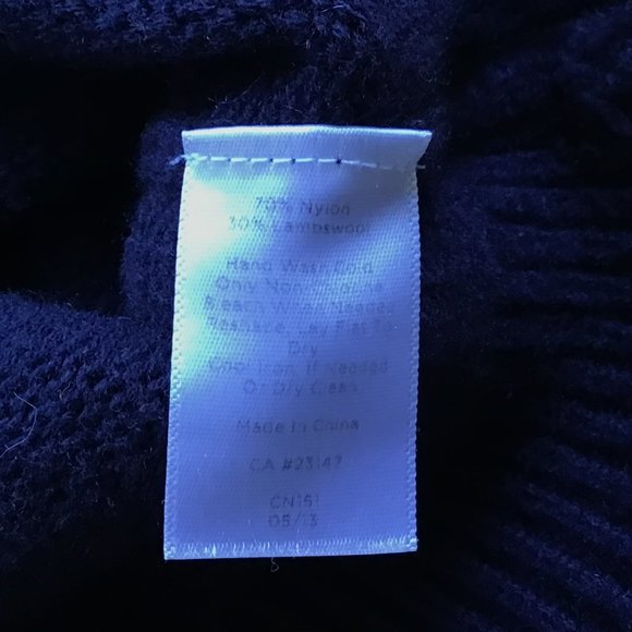Talbots navy blue striped sweater - Picture 4 of 6